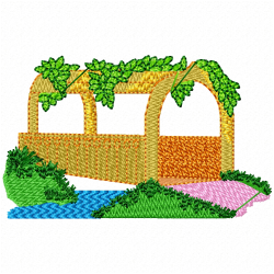 Bridges Embroidery Design 5 Bridges Embroidery Design 5